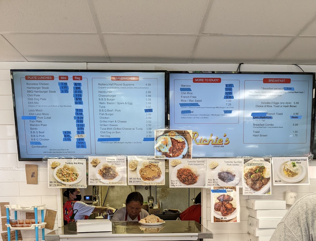 Richie's Drive Inn Menu - Image 6